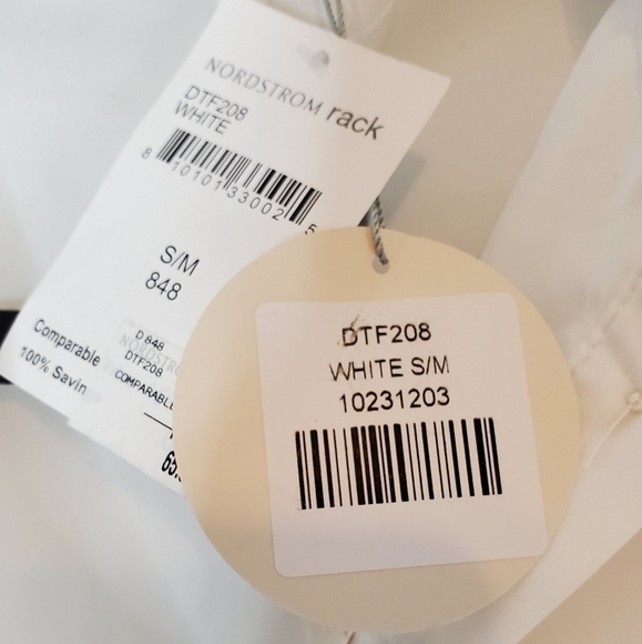 Patrizia Lucia Size Small/Medium Asymmetrical White Blouse NWT - Picture 6 of 9